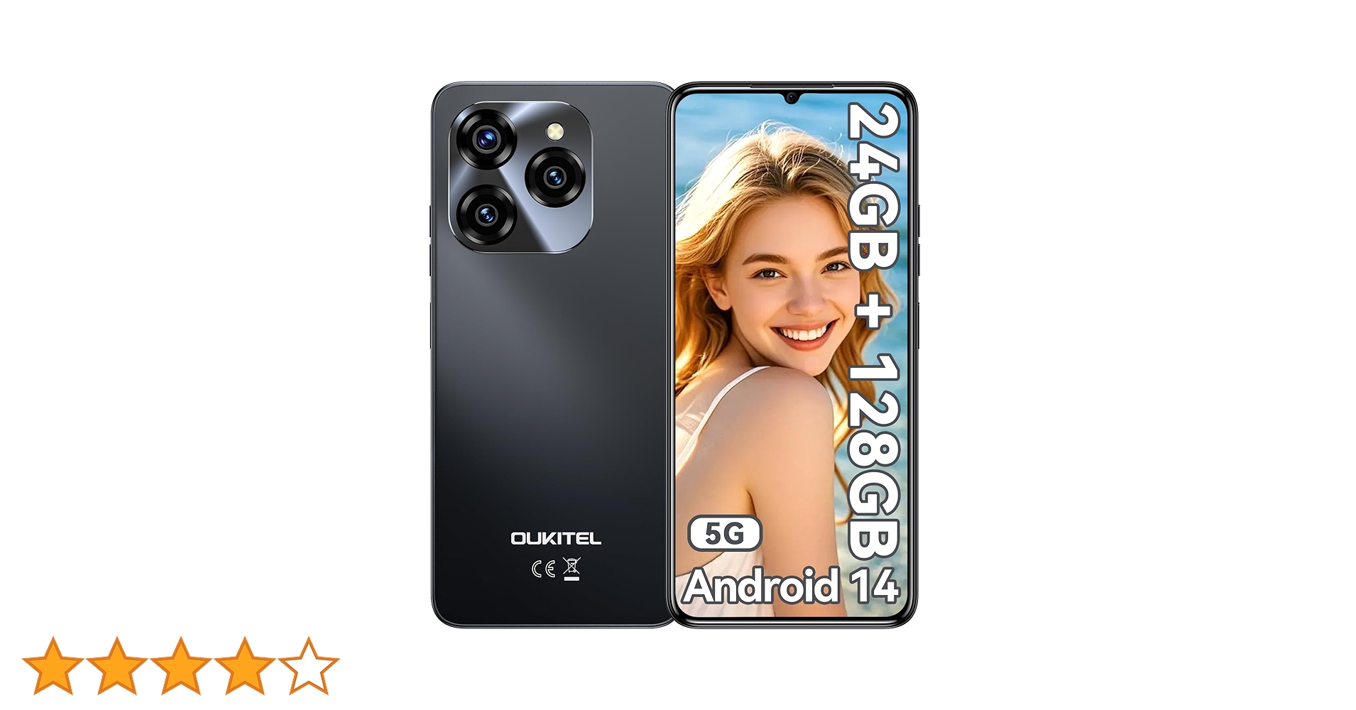 OUKITEL C50 5G Smartphone- Android 14 Mobile phone 5150mAh